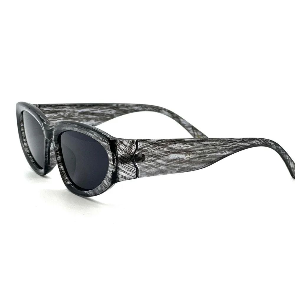 Womens Gray Oval Sunglasses Fashion Designer Style‎ Shades Street Wear Lentes
